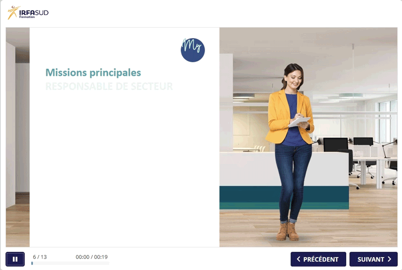 Présentation d'un module pour une formation e-learning responsable de seceur