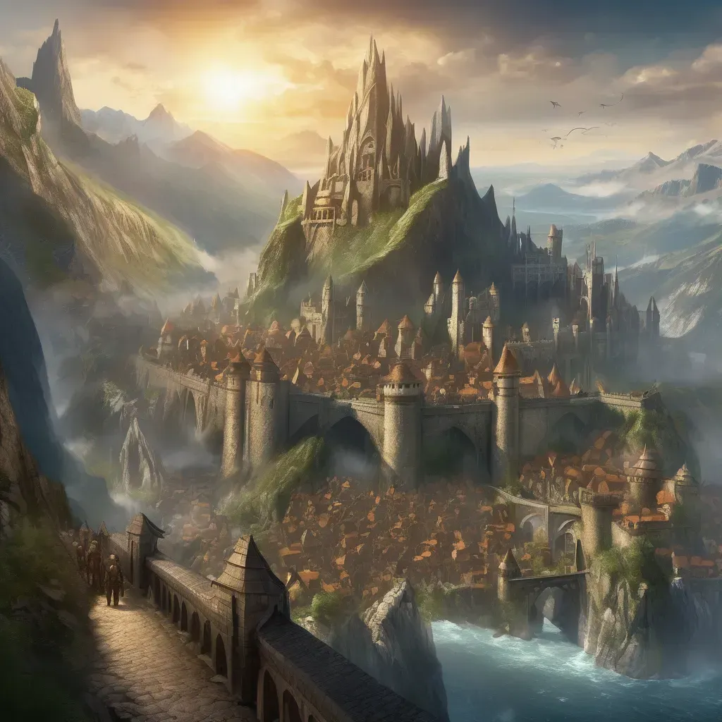 „Kalkburg erődvárosa Ykarus világában, hatalmas hegyek ölelésében, kőfalakkal és tornyokkal védve az emberiség utolsó menedékét a varázslényekkel teli világ közepén.”