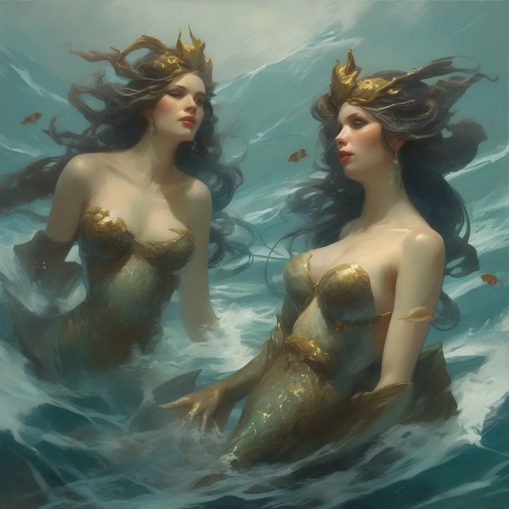 „Két gyönyörű, tengerben élő Szirén nő Ykarus világában, ember-naga eredetű mágikus hibrid faj.”