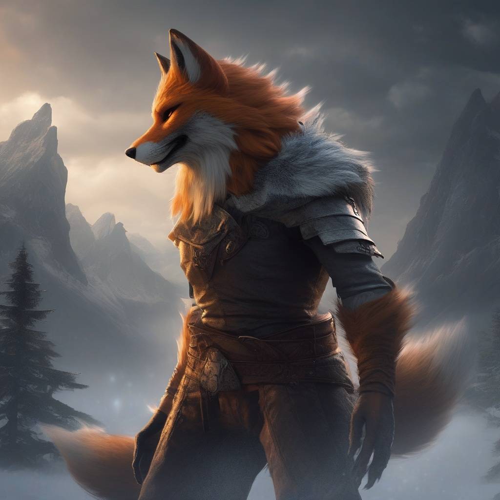 „Róka-ember az Ykarus világában – ravasz és összetartó alakváltó faj, a Jeges síkságokon élő klánrendszerű közösségek intelligens és családközpontú tagja.”