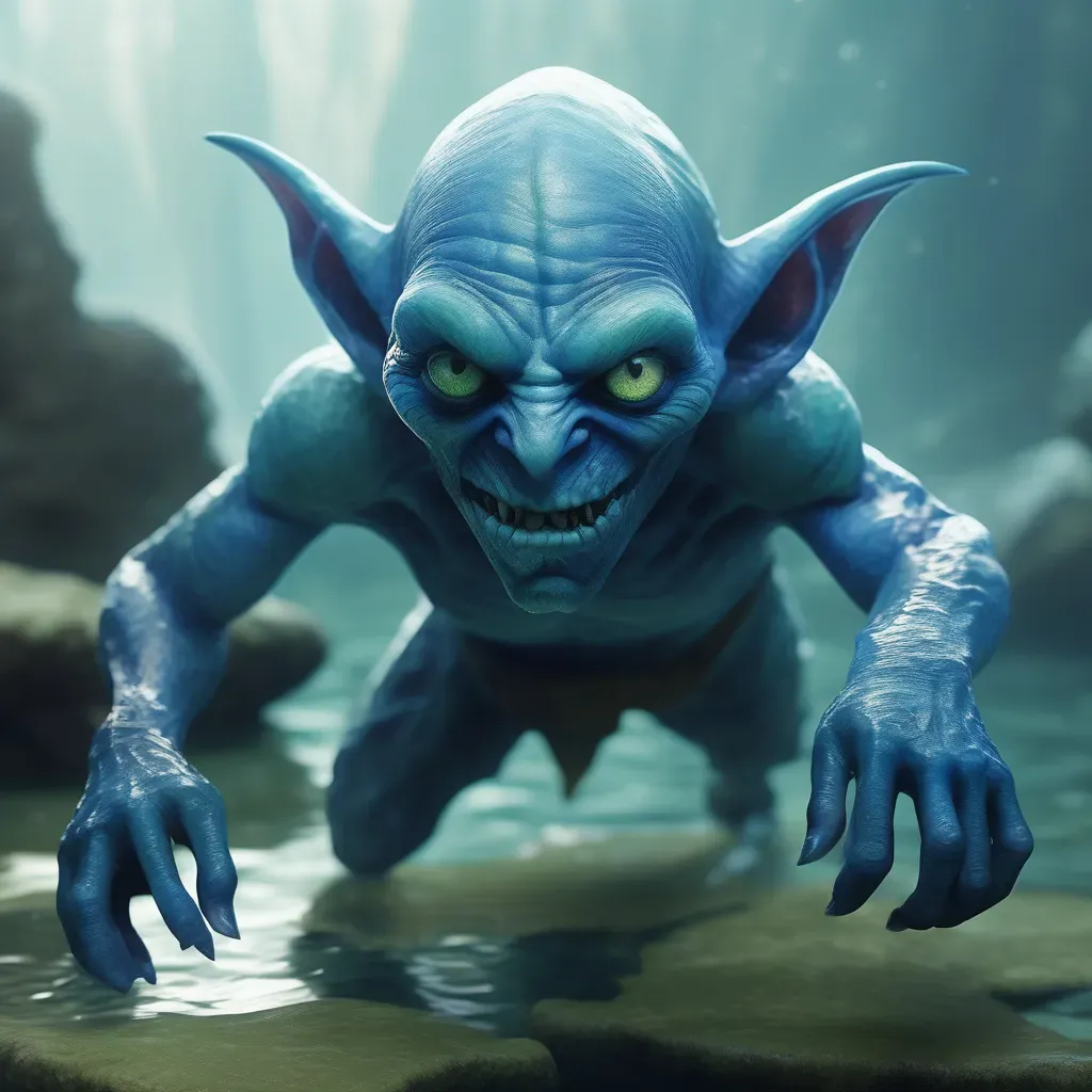 Vízi goblin Ykarus világában, a Szörnyek Földjének vizeiben élő kék bőrű goblin fajta, vízi életmódhoz alkalmazkodva