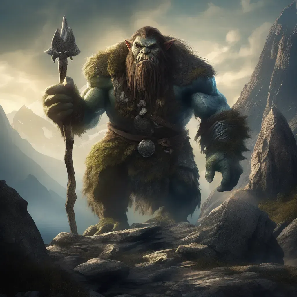 Hegyi troll Ykarus világában, a Szörnyek Földje magas hegységeiben élő intelligensebb és nyugodtabb troll fajta