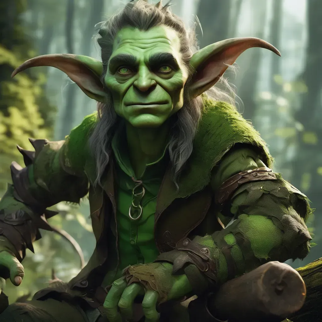 Erdei goblin Ykarus világában, a Szörnyek Földjének erdős vidékein élő zöld bőrű goblin fajta éles érzékekkel