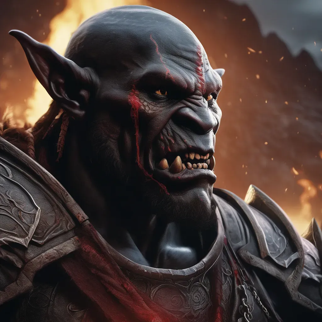 Fekete ork Ykarus világában, a Szörnyek Földjén élő sötét bőrű és mágikusan torzult ork harcos fajta