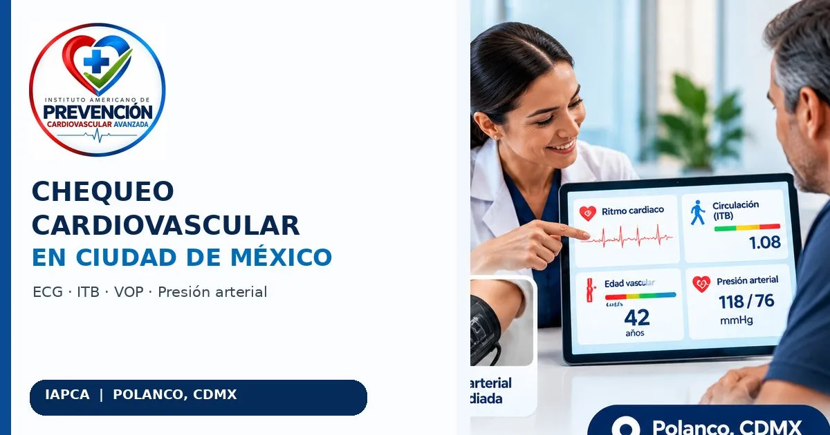 Chequeo cardiovascular en CDMX: qué estudios incluye y cuándo conviene realizarlo