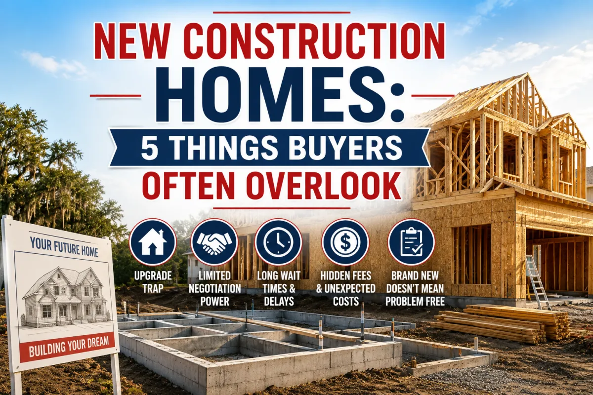 New Construction Homes: 5 Things Buyers Often Overlook