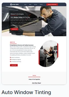Automotive Industry Tinting Company Website