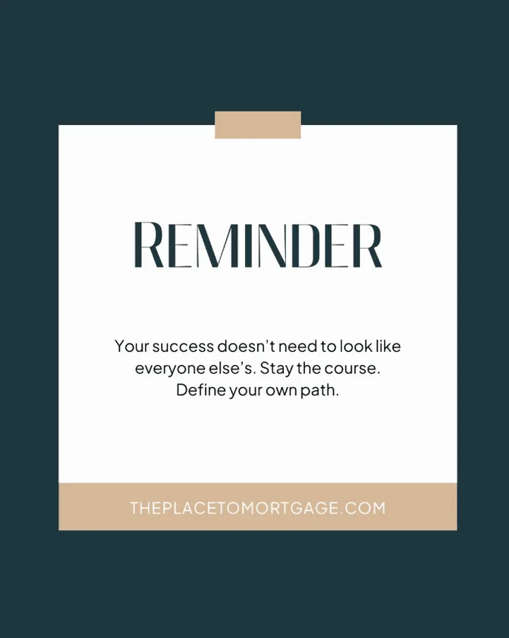 Inspirational message for Canadian homebuyers — success looks different for everyone on their homeownership journey.