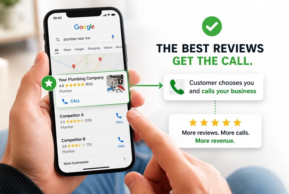 The best reviewed plumber gets the call