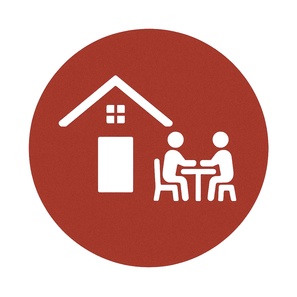 Guests walking from their RV to the shore of Possum Kingdom Lake for swimming and fishing