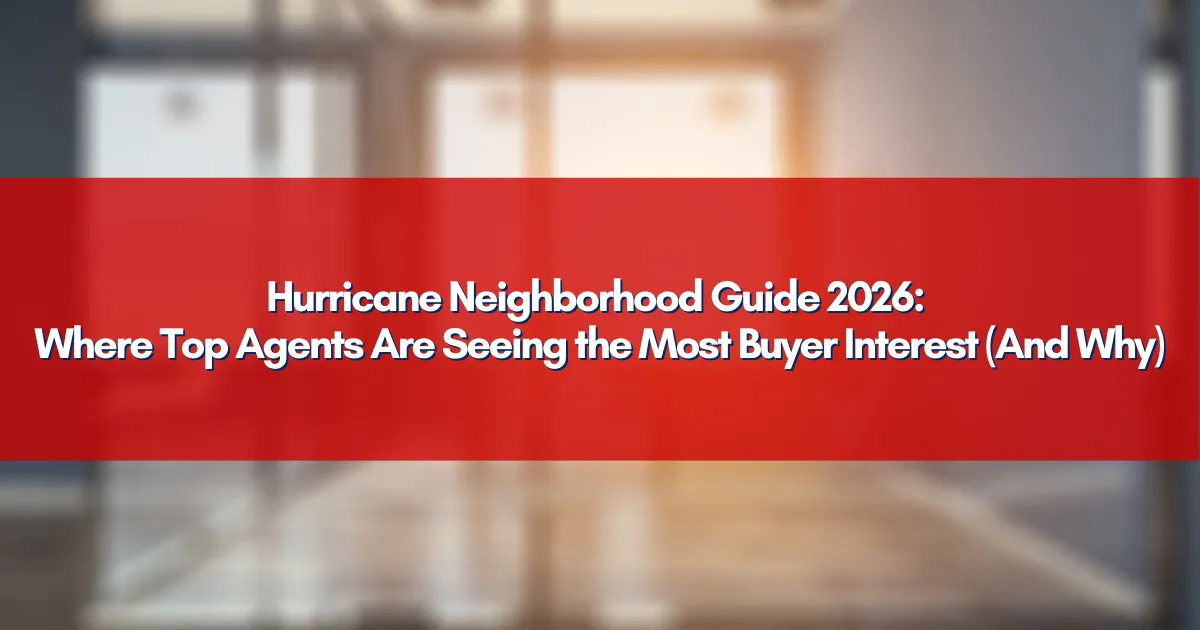 A map overlay of Hurricane Utah highlighting key residential areas and local landmarks.