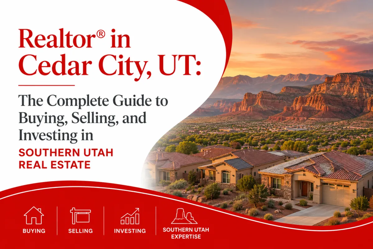 Realtor® in Cedar City UT helping buyers and sellers navigate Southern Utah real estate in Duck Creek Village, St George, Hurricane, Enoch and New Harmony