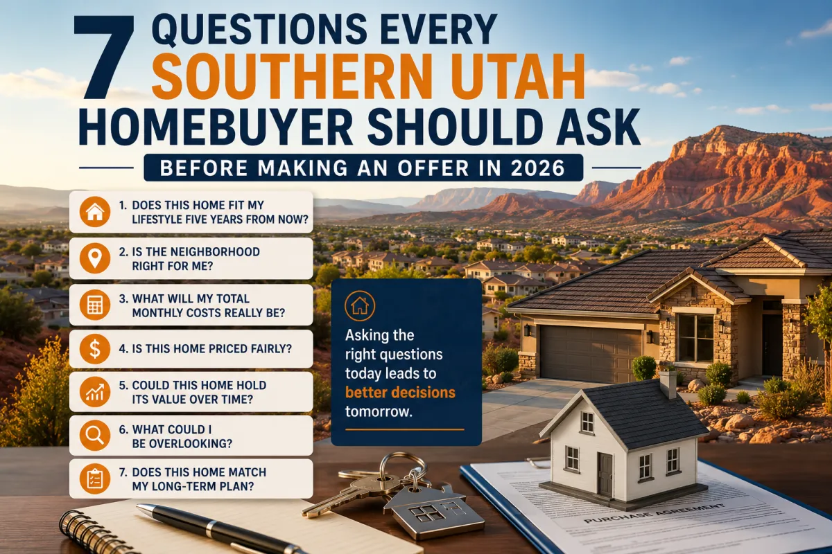 Realtor® in Cedar City, UT helping homebuyers evaluate properties before making an offer in Southern Utah, including Cedar City, St. George, Hurricane, Enoch, New Harmony, and Duck Creek.