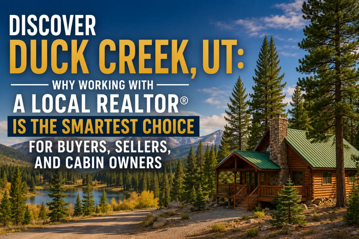 Trusted Realtor® in Duck Creek, UT helping buyers and sellers navigate cabin, land, and mountain property with expert local guidance.