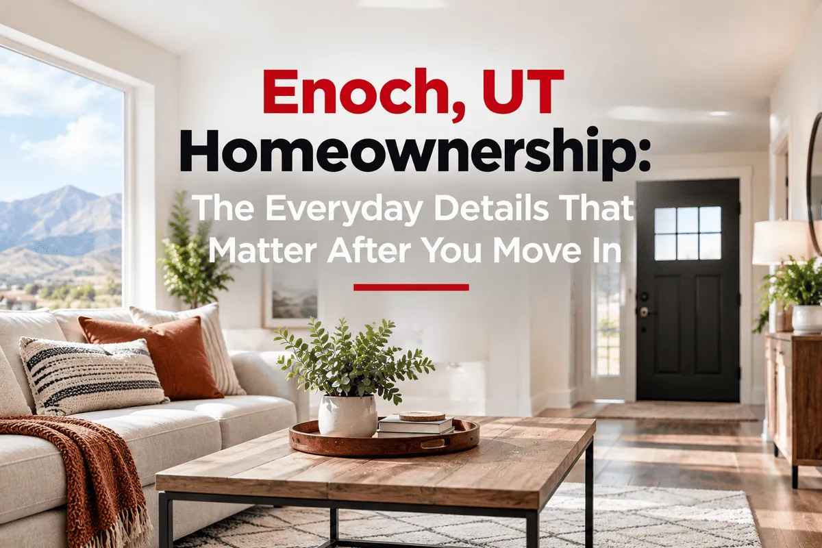 Enoch UT Real Estate Homeownership Guide for New Homeowners Today