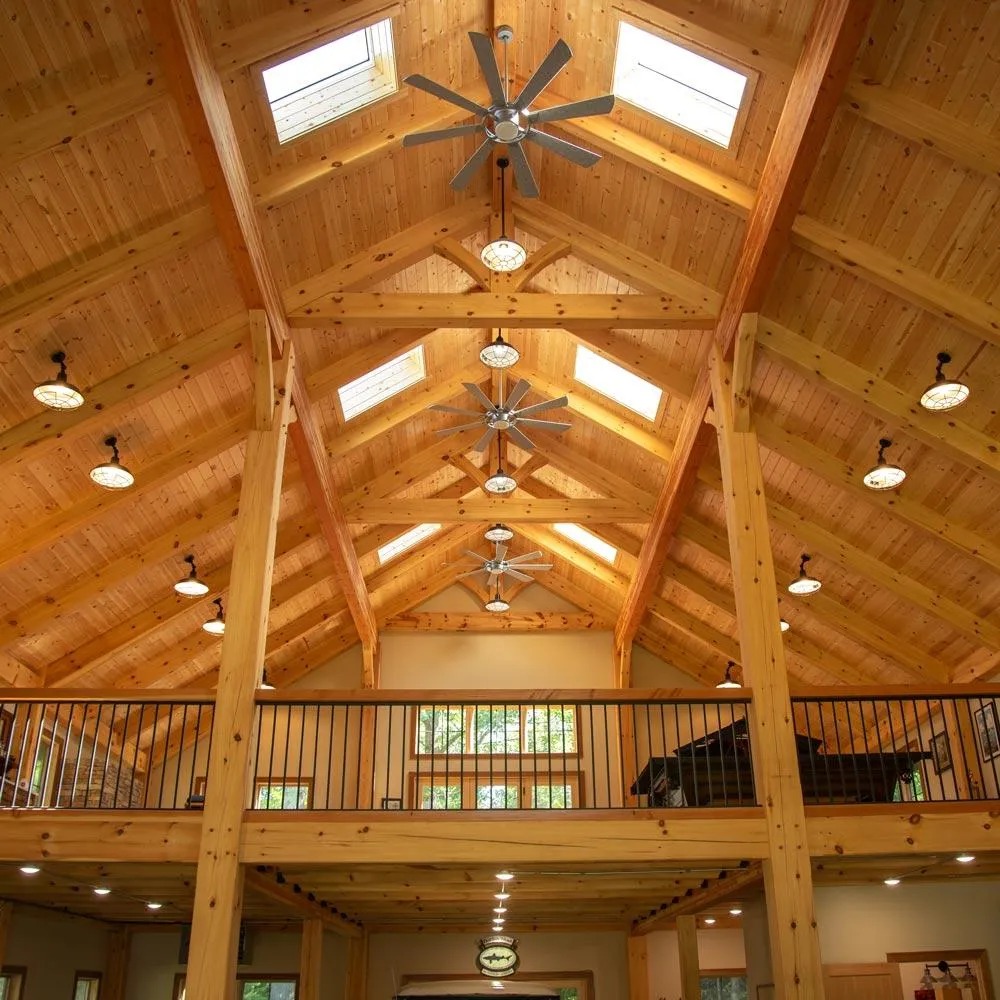 building with a skylight roof