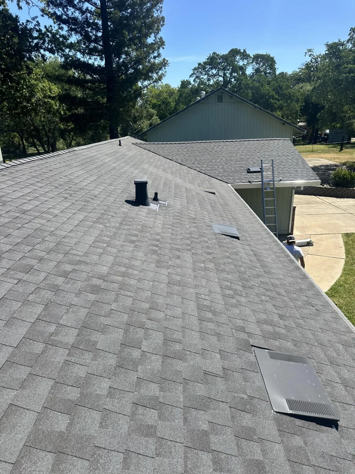 a residential composite roof and ohagen  vents