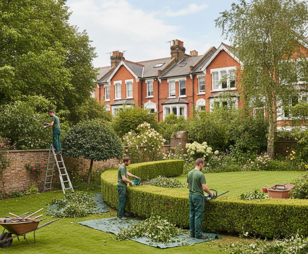 Hedge trimming and pruning service in London