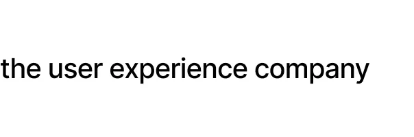 the user experience company