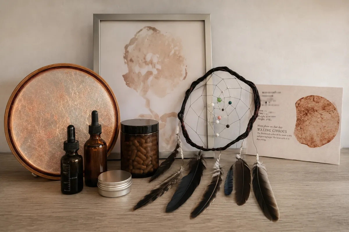 A warm, natural depiction of sacred traditions honoring the transition into motherhood.