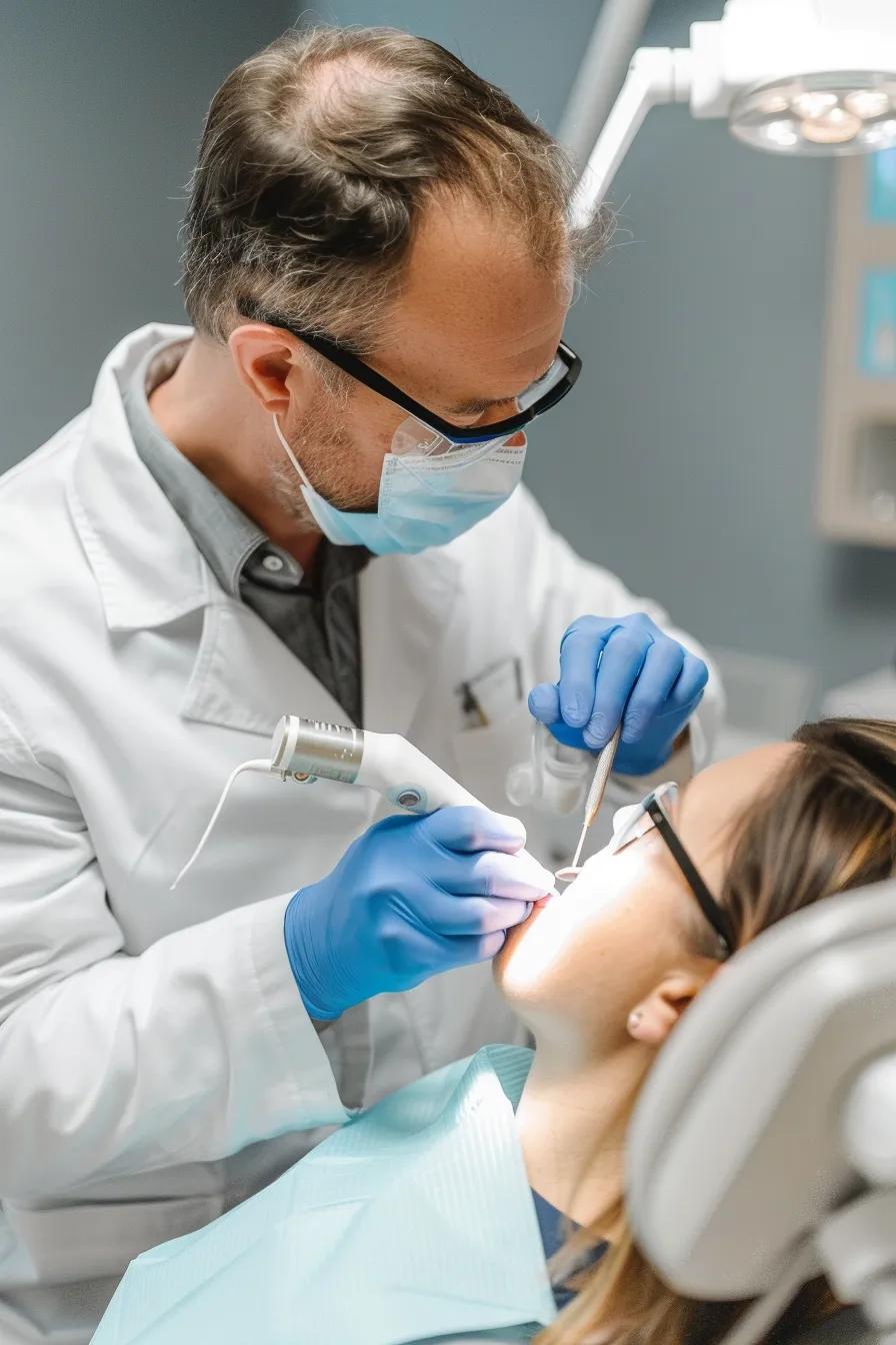 dentist doing dental work