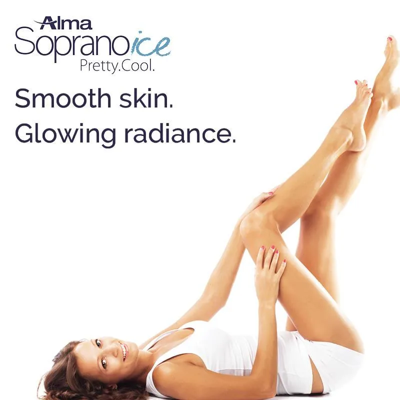 Alma Soprano ICE laser hair removal: smooth skin and glowing radiance.