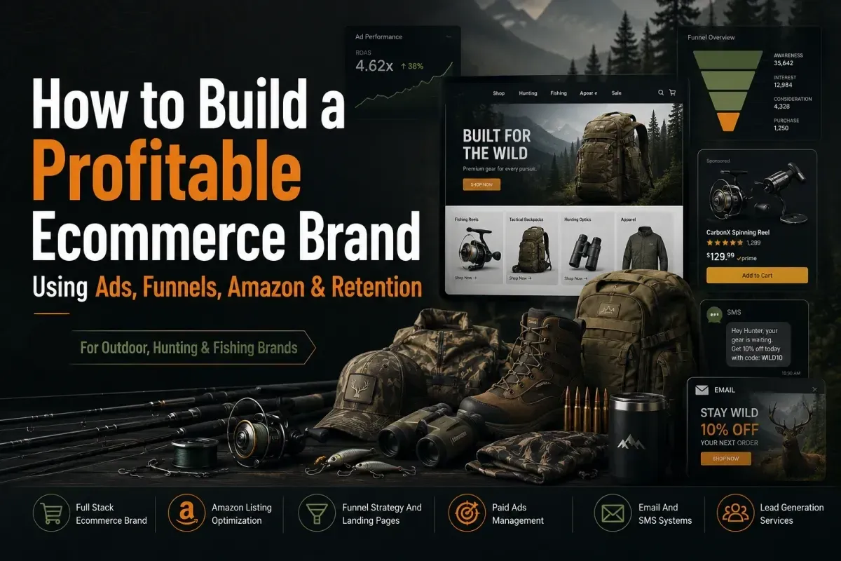 profitable ecommerce brand growth strategy using ads funnels Amazon and retention marketing