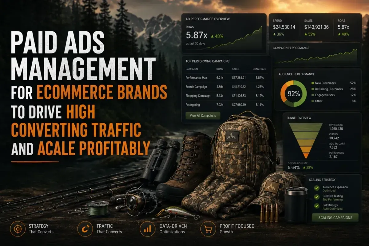 Paid Ads Management for Ecommerce Brands to Scale Fast