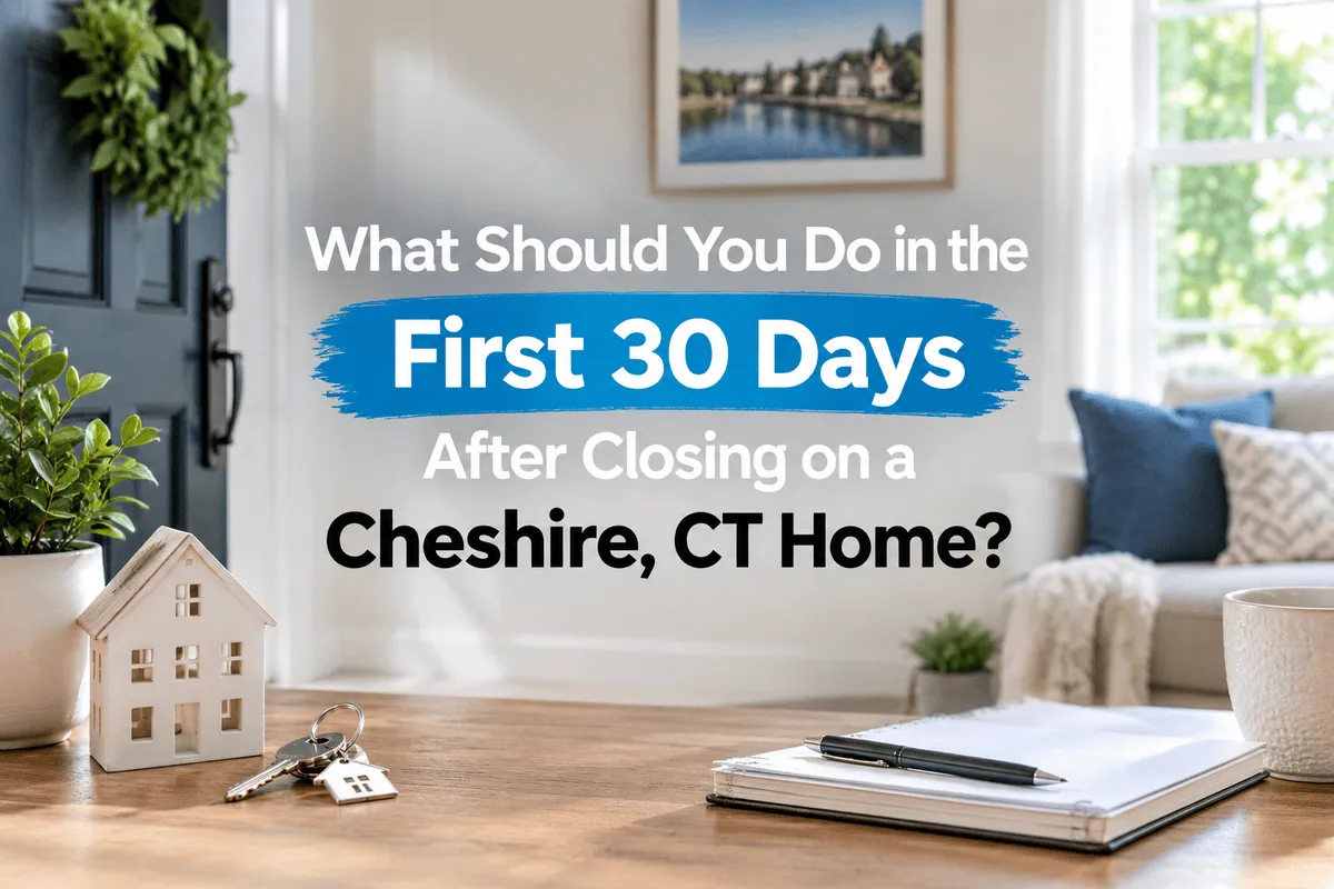 First 30 days after buying a Cheshire CT home