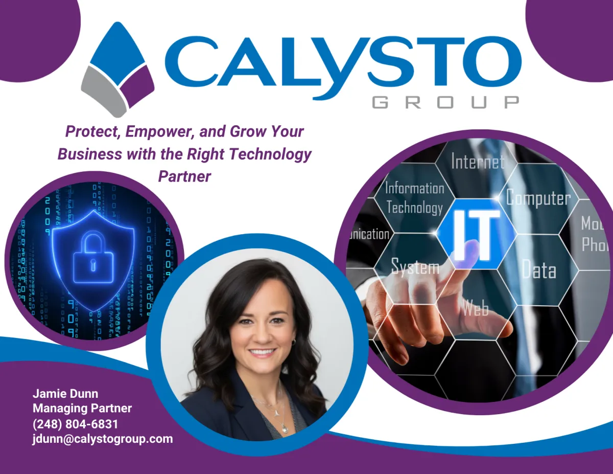 Small business team reviewing cybersecurity risk dashboard in office