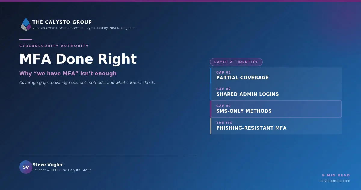 MFA Done Right: Why “We Have MFA” Isn’t Enough