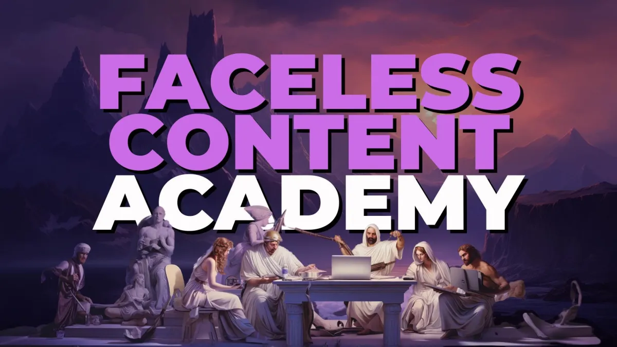 Faceless Content Academy Thumbnail