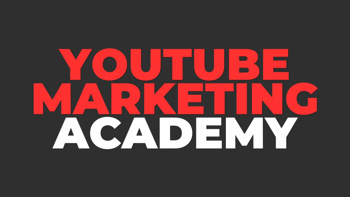 YouTube Marketing Academy Thumbnail