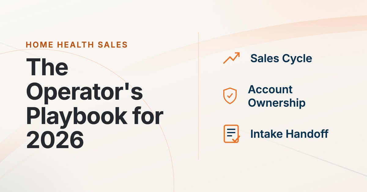 Home Health Care Sales, The Operator's Playbook for 2026