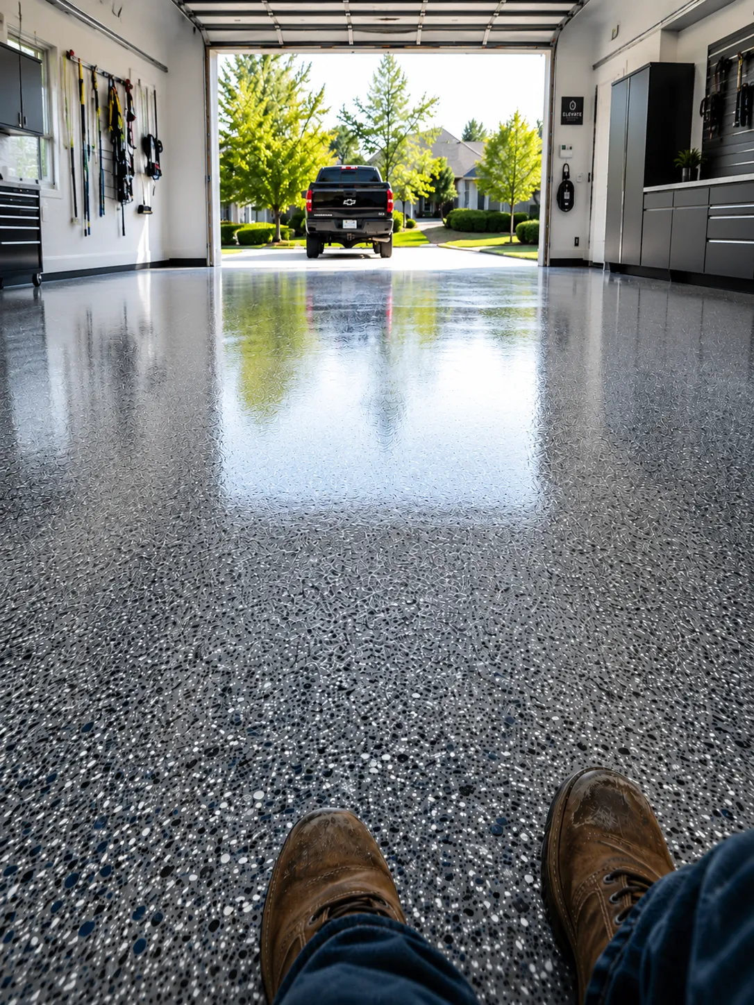 Premium garage floor coating result