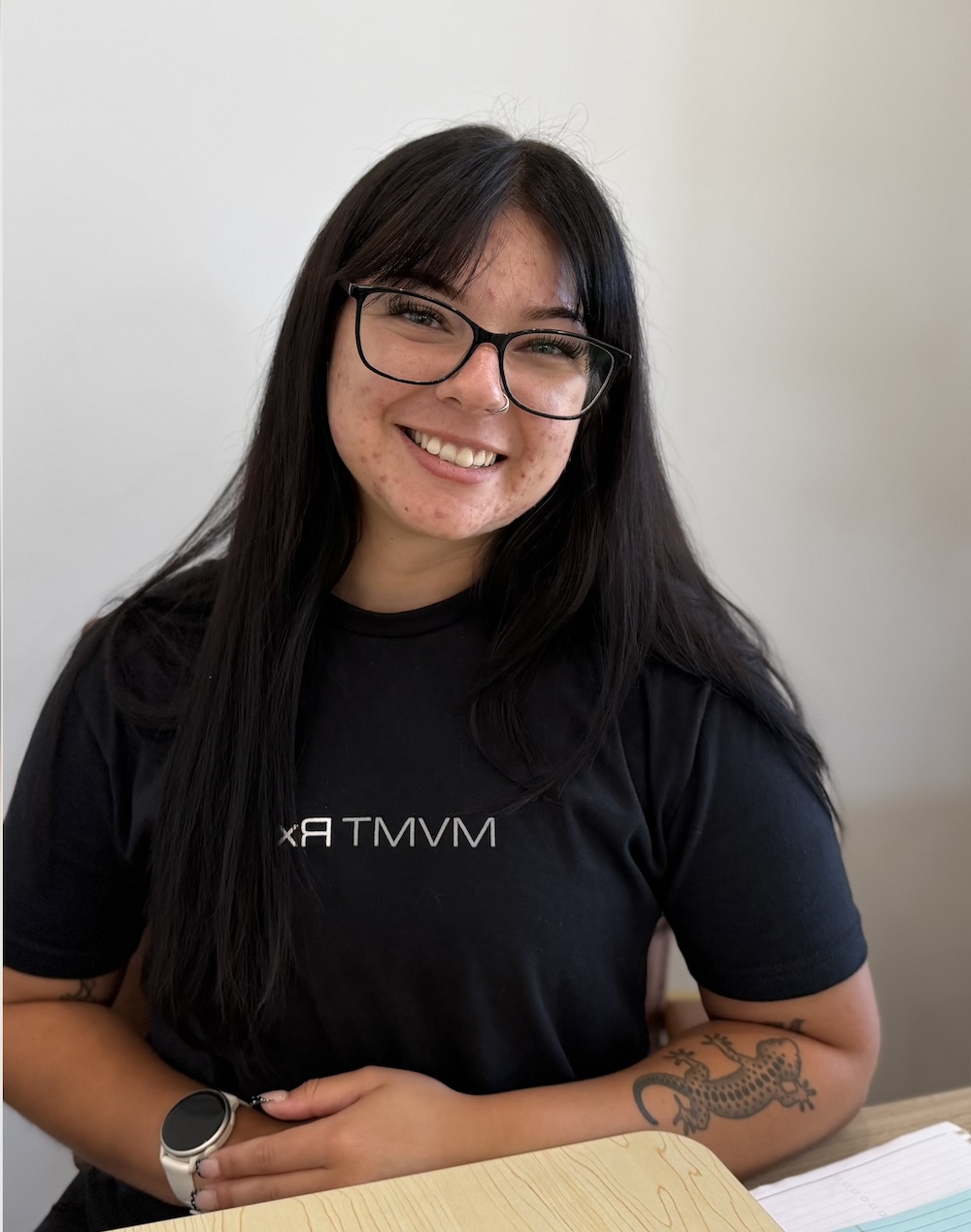Nina Serrano, front desk at MVMT Rx Sports Care and Chiropractic in Reno, NV