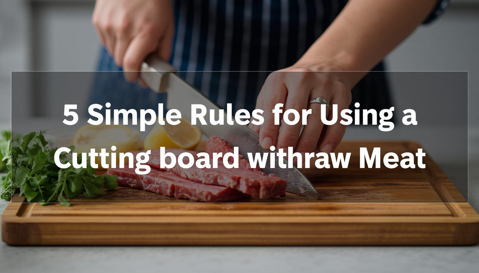 5 simple rules for using a cutting board for raw meat