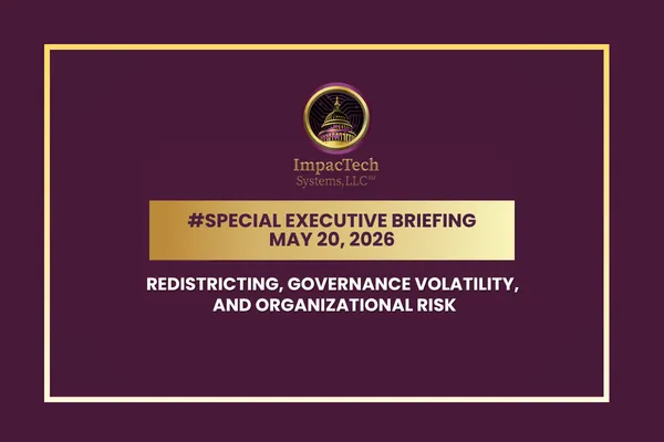 Special Executive Briefing: Redistricting, Governance Volatility, and Organizational Risk