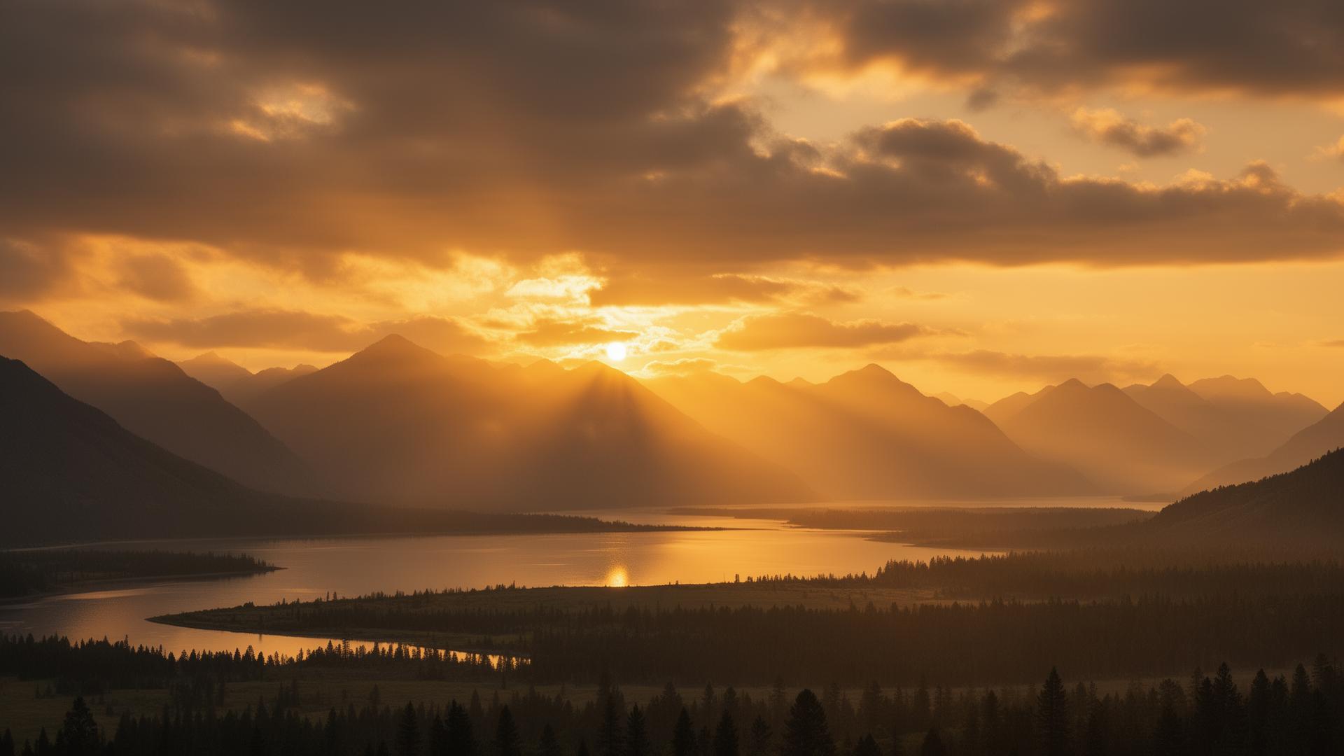 Sunrise over mountains representing God as Creator and intentional design