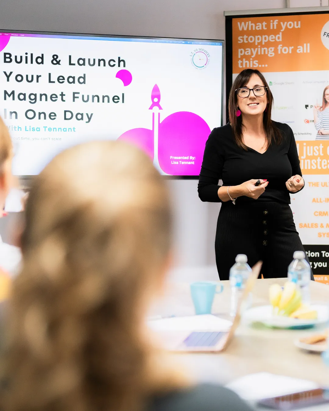 Image of Lisa Tennant on a laptop