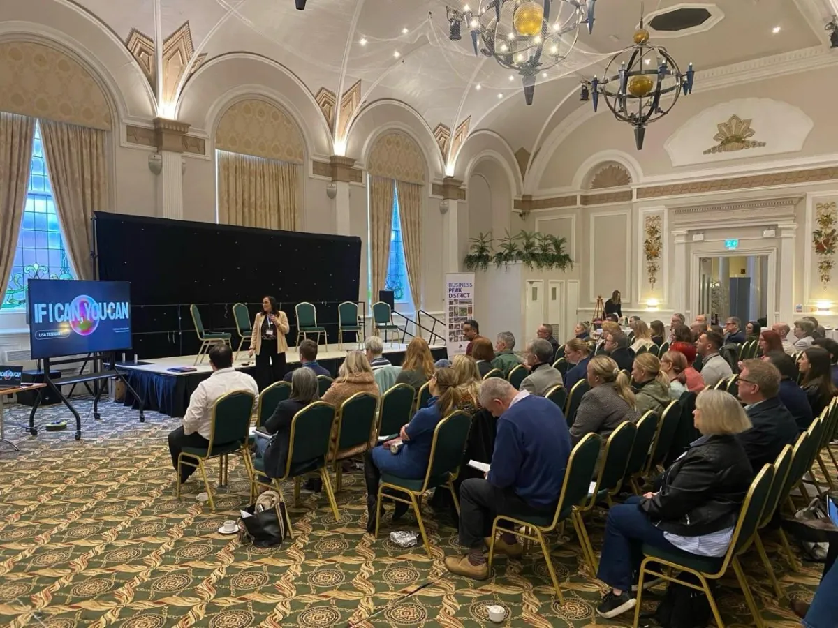 Lisa Tennant speaking at Business Peak District
