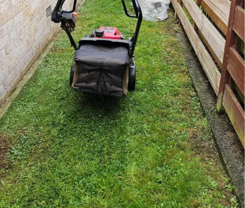 powersmart lawn mower cutting grass