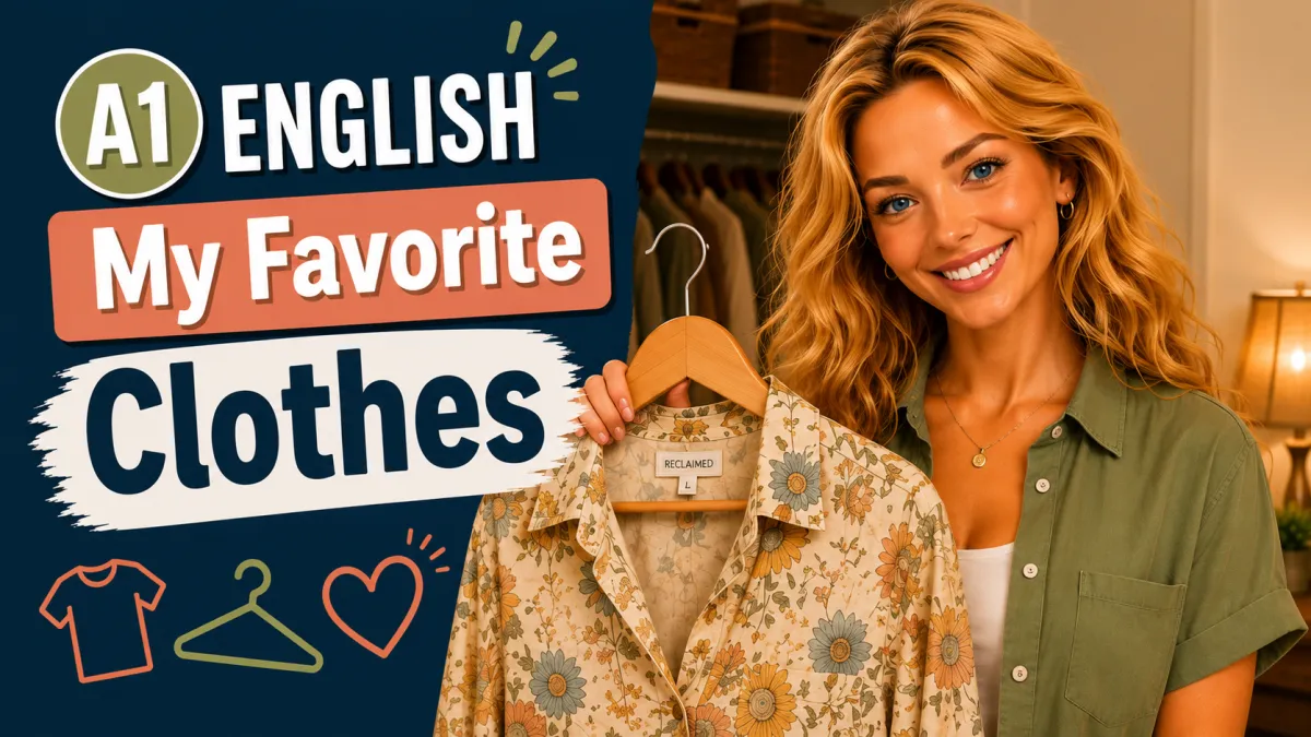 Talking about Clothes in English | A1 English Lesson