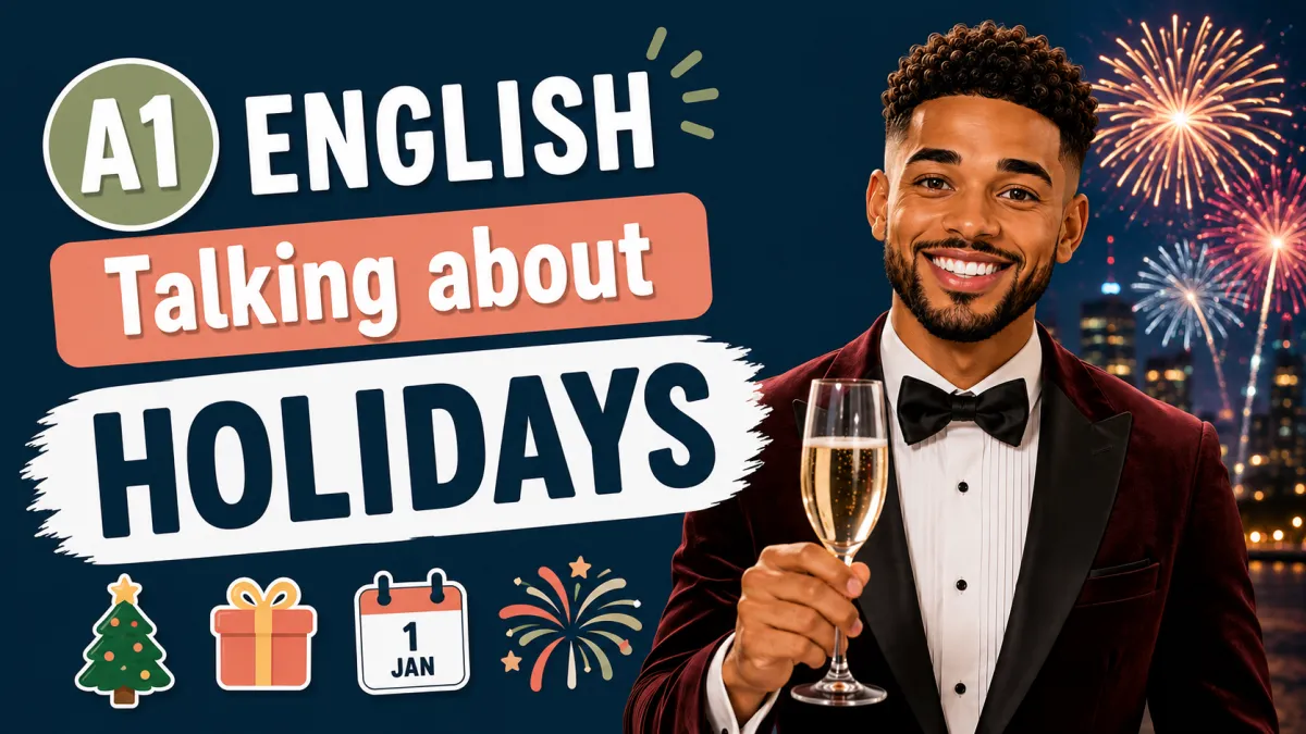 Talking about Holidays in English | A1 English Lesson