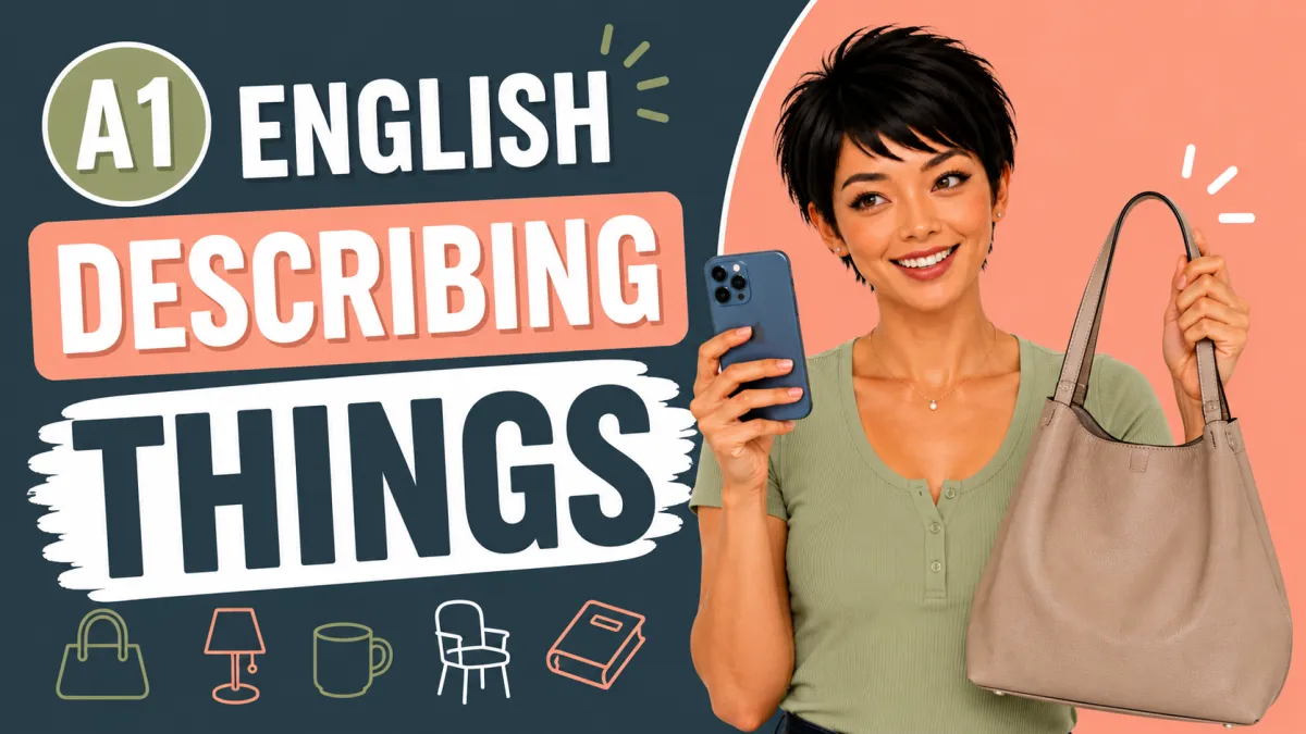 Describe Things in English | A1 English Lesson