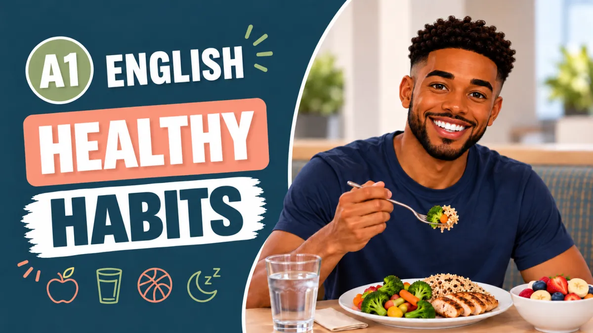 Talk About Healthy Habits in English | A1 English Lesson