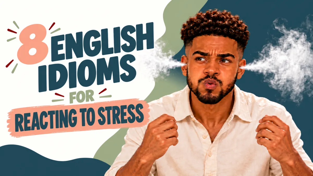 8 English Idioms for Reacting to Stress
