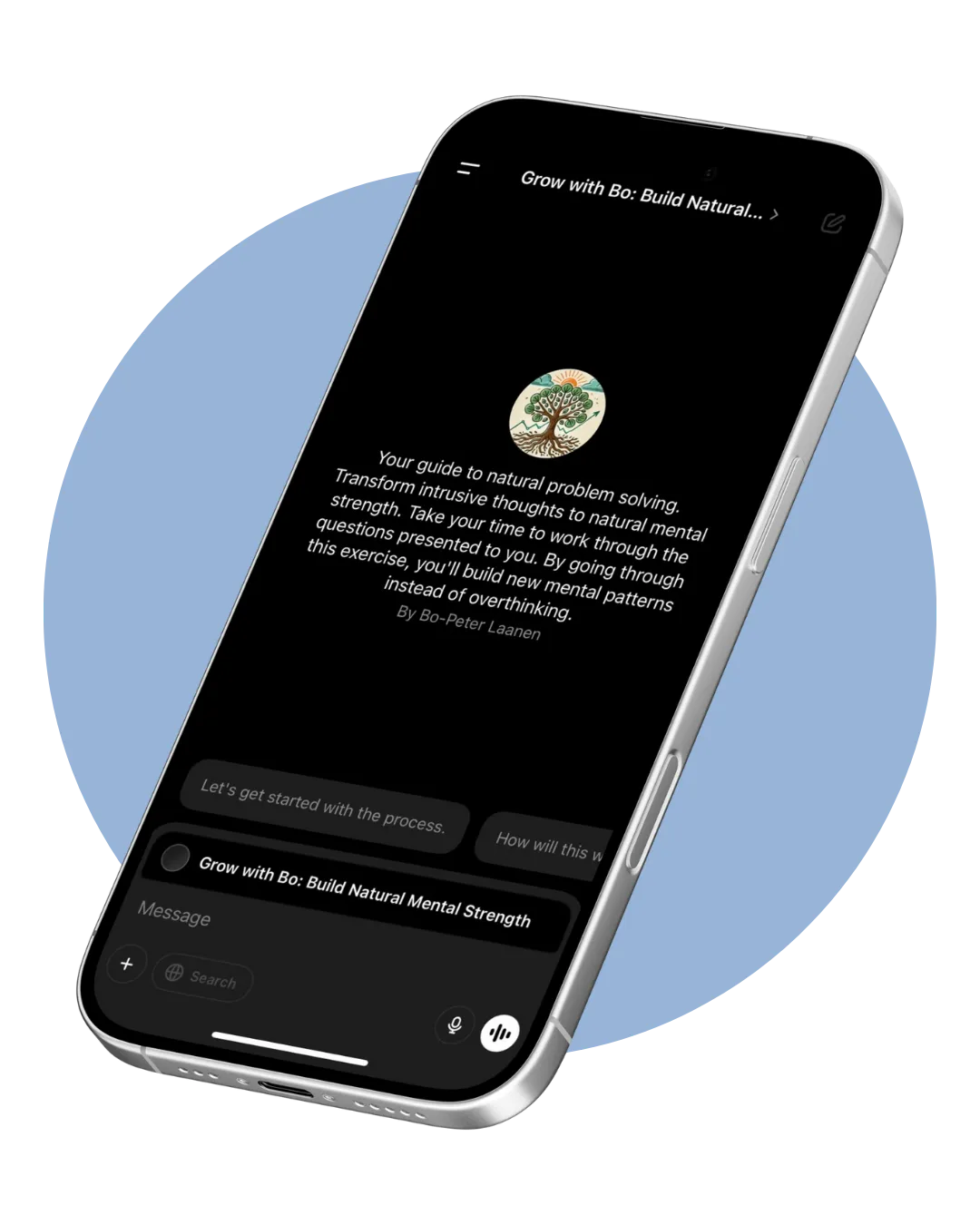 iphone mockup of the GPT