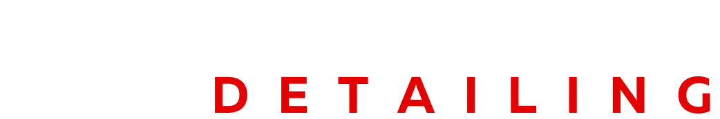 Red and black logo of Bend Auto Detailing featuring stylized uppercase lettering with the word 'DETAILING' prominently highlighted.