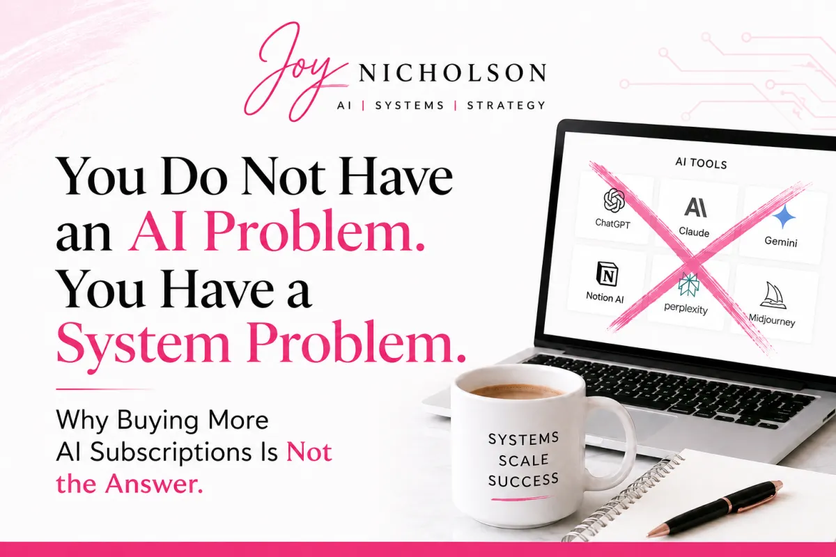 You Do Not Have an AI Problem. You Have a System Problem